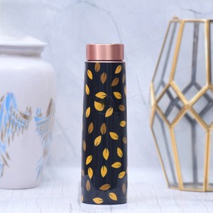 Printed Copper Water <b>Bottle</b> Designer Leakproof Ayurvedic Drinking <b>Bottle</b> with Artistic Print for Home Office Gym & Travel - Product Image 1