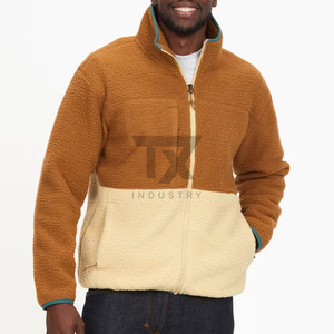 Veste polaire technique zippée intégrale pour homme, en microfibre, avec logo personnalisé, col montant et capuche, en toile, vente en gros - Product Image 2
