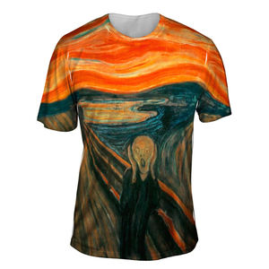 Camiseta de Manga Corta para Hombre, 100% Algodón, Impresión por Sublimación, Corte Regular, Secado Rápido, Transpirable, Superventas - Product Image 1