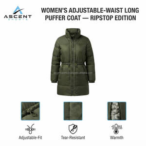 Premium Women's Long Quilted Puffer <b>Jacket</b> <b>Winter</b> Warm Belted Insulated Coat Outdoor Fashion OEM Manufacturer - Product Image 6