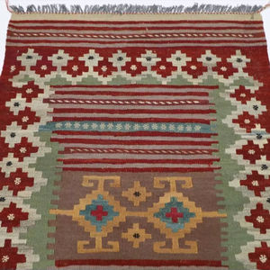 พรมปูละหมาดแบบโมเดิร์นสไตล์อัฟกัน ทำด้วยมือจากขนสัตว์ ทนต่อคราบสกปรก เหมาะสำหรับห้องนั่งเล่น บ้าน โรงแรม สำนักงาน ใช้ในเชิงพาณิชย์ มีขนาดสั่งทำได้ - Product Image 3