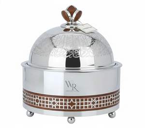 Casserole de luxe en acier inoxydable avec couvercle, chauffe-plat isotherme, plat de service design pour usage domestique et hôtelier - Product Image 2