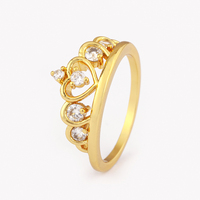 Bague QIKU en cuivre plaqué or vintage, motif cœur et étoile, petite, tendance, pas chère, empilable, décontractée, pour les vendeurs e-commerce