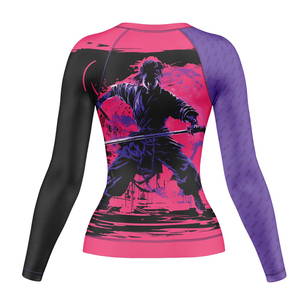 Womens MMA BJJ <b>Raglan</b> Sleeve Rash Guard Adult Martial Arts Compression Training <b>Top</b> - Product Image 5