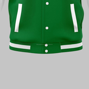 เสื้อแจ็กเก็ตเบสบอลของผู้ชายเสื้อแจ็กเก็ตทีมโรงเรียนแจ็กเก็ตกันปักลายอักษรสำหรับผู้ชาย - Product Image 6
