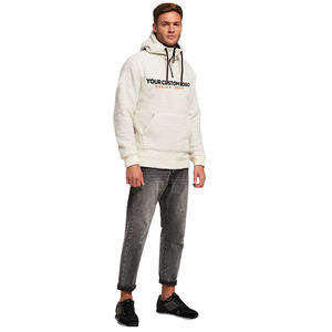 Sudadera con capucha de forro polar sherpa para hombre con tejido de forro polar de 500 g/m², servicio de marca privada para minoristas independientes — 102 caracteres - Product Image 3