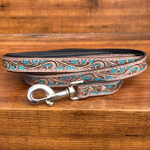 Laisse de chien en cuir torsadé à la main laisse de dressage en cuir de vachette pour chiens laisse de marche de luxe avec poignée rembourrée - Product Image 2