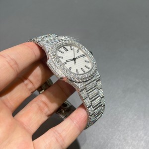 Reloj Mecánico Analógico de Lujo con Moissanita, Estilo Hip Hop, Personalizado, Correa de 16 mm, Esfera de 41 mm, Alta Calidad, Precio Económico - Product Image 4