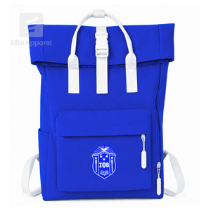 กระเป๋าเป้สะพายหลัง Zeta Phi Beta Sorority แบบสั่งทำพิเศษ ปักโลโก้ สไตล์ลำลอง ความจุขนาดใหญ่ สำหรับสาวๆ บุด้วยโพลีเอสเตอร์ - Product Image 1