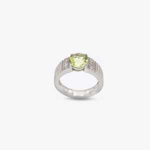 Bijoux fins en argent sterling 925, pierre précieuse en quartz citron naturel, plaqué rhodium, pour femmes, mariage, fiançailles, anniversaire, OEM ODM - Product Image 5
