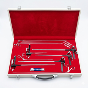 Set Completo de Broncoscopio Rígido para Niños y Adultos con Palas, Pinzas y 1 Fuente de Luz con Empaque en Caja Personalizable - Product Image 1
