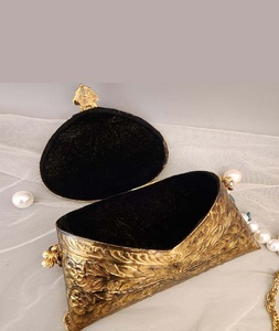F S INTERNATIONAL Kundan Brass <b>Mini</b> Clutch Gold-Plated Traditional Fashion Evening Use with Diamonds and Buckle Closure - Product Image 2