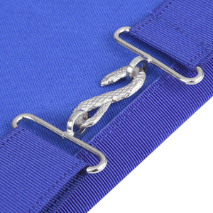 Master Mason Blue Lodge <b>Apron</b> <b>White</b> Cotton With Blue Cords & Tassels High End Masonic <b>Aprons</b> produced with fine materials - Product Image 5