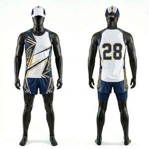 Camiseta Deportiva sin Mangas de Secado Rápido para Jóvenes, Diseño Atlético, Unisex, Uniforme de Atletismo, Singlet, Traje Corto - Product Image 1