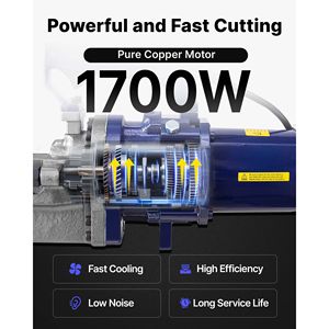 Tagliatrice Idraulica Elettrica Portatile da 1700W per Barre d'Armatura, Taglia fino a 1 Pollice in 5 Secondi # Componente Centrale Ingranaggio per Barra d'Armatura 8 4 25mm, Nuovo - Product Image 3
