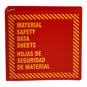 Carpeta de Anillas Bilingüe Inglés-Español para Almacenamiento de Documentos de Seguridad y SDS - Product Image 2