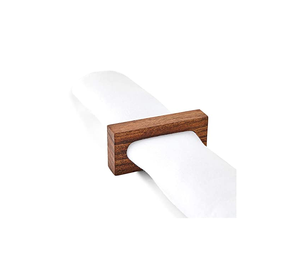 Modern Natural Wooden Napkin Rings For Wedding Dinner Festive Occasion Natural Finished Napkin Loops For Tableware Accessories - Product Image 5