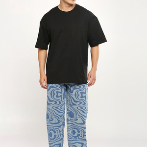 <b>Black</b> Solid Color Wholesale Adult <b>Men's</b> <b>Slim</b> Short Sleeve T-<b>Shirts</b> 100% Cotton/Polyester Custom Printed Logo Breathable - Product Image 5