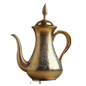 Top Quality Arabic Coffee Pot Metal Dallah for Serving Arabic Coffee Dining and Cultural Use - Product Image 4