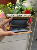 Dompet Kulit Asli Model Gelang Cokelat dengan Patch Gaya Barat, Dompet Serbaguna Kulit Berwarna