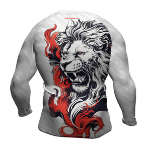 OEM Digital <b>Print</b> Compression Breathable Quick Dry UPF50+ 220g Gym Shirts <b>Surfing</b> Long Sleeve Custom Logo BJJ MMA Rash Guard - Product Image 3