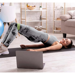 Women's High Waist Printed <b>Leggings</b> Full Length Stretchy Yoga Fitness Workout Wear Gray Black Tie Dye Pattern - Product Image 4