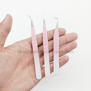 Kit de herramientas de extensión de pestañas de diseño personalizado, 4 Uds., pinzas de extensión de pestañas, instrumentos de belleza, herramienta de pestañas - Product Image 6