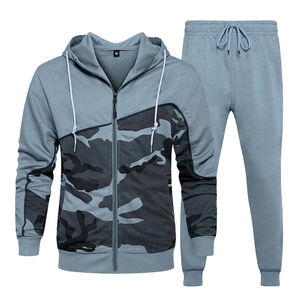 Survêtement de sport personnalisé pour hommes, jogging, couleurs contrastées, vêtements de sport pour hommes, course à pied, entraînement - Product Image 1