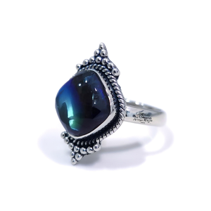 แหวนลาบราโดไรต์มอยส์ซาไนต์ 4.2 กรัม เครื่องประดับที่หรูหราและมีเอกลักษณ์ - Product Image 2