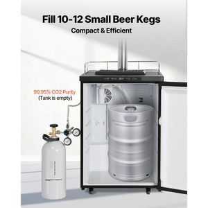 Nouvelle bouteille de CO2 pressurisée en alliage d'aluminium de 10 lb avec valve CGA320, poignée réglable, pour pulvérisation légère, 150 bars, 2 L - Product Image 3