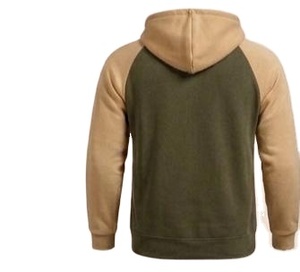 Sweat-shirt à capuche en molleton uni pour homme, manches classiques, couleur contrastante, poche Kanjia, vente en gros, multicolore, grandes tailles - Product Image 3