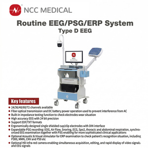 เครื่องบันทึกคลื่นไฟฟ้าสมองแบบโพลีซอมโนกราฟี 24-72 ช่องสัญญาณ <span class=keywords><strong>NCC</strong></span> สำหรับการวินิจฉัยทางการแพทย์ที่เกี่ยวข้องกับเหตุการณ์  พร้อมฟังก์ชัน PSG, ERP และ EEG แบบปกติ - Product Image 4