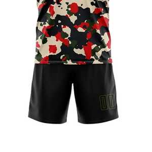 Camiseta de Fútbol Sublimada Personalizada para Hombre, Estampado de Camuflaje, Cuello Redondo, Manga Corta, Uniforme Deportivo Transpirable para Todas las Temporadas - Product Image 5