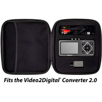 Estuche de transporte y almacenamiento para convertidor de video a digital y caja de captura de video HD, estuche protector de viaje semirrígido de máxima calidad