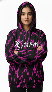 เสื้อฮู้ดดี้โอเวอร์ไซส์สไตล์คนเมือง พิมพ์ลายแบบ Sublimation ทั่วตัว สำหรับแบรนด์แฟชั่นไลฟ์สไตล์ลำลอง - Product Image 4