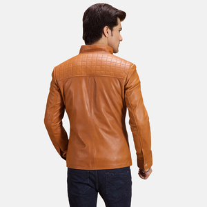 Turn Over Collar Zipper Wholesale Fashion <b>Men</b> <b>Leather</b> <b>Jacket</b> Fashion <b>Men</b> PU <b>Leather</b> <b>Jacket</b> High Quality <b>Leather</b> <b>jacket</b> for <b>men</b> - Product Image 4