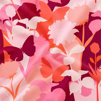Tissu en coton mousseline imprimé à carreaux, écologique, biologique, doux, motif aquarelle, poids moyen, botanique, 120 GSM, été, vente en gros