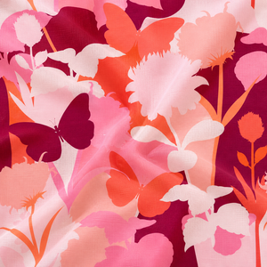 Tissu en coton mousseline imprimé à carreaux, écologique, biologique, doux, motif aquarelle, poids moyen, botanique, 120 GSM, été, vente en gros - Product Image 3