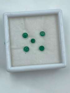 Pendentif en émeraude verte naturelle de Zambie de qualité supérieure, taille brillant ronde, 1,68 carat, 4-4,5 mm, bijoux fins en gros - Product Image 4