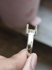 Bague solitaire semi-montée ronde de 10 mm en argent sterling 925 plaqué or 10 carats, avec sertissage vierge pour pierre précieuse, composant de bijoux pour femme - Product Image 2