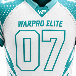 Uniforme de Fútbol Americano WARPRO Elite para Hombre, Jersey Sublimado con Cuello en V, Manga Corta, Ajustado, Absorbente de Humedad, para Toda Temporada - Product Image 5