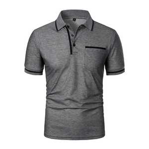 เสื้อโปโลแขนสั้นพรีเมียมสำหรับผู้ชายพร้อมโลโก้แบบกำหนดเอง – เสื้อผ้าสตรีทแวร์ทันสมัยที่ขาดไม่ได้สำหรับแฟชั่นลำลองและแฟชั่นในเมือง - Product Image 1