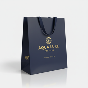 Luxury Handmade <b>Laminated</b> White <b>Paper</b> Custom Branded Shopping Bag for Gift Packaging Supermarket Fashion Boutique Cosmetics - Product Image 3