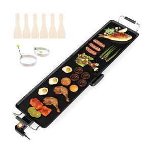 Griglia in Alluminio Smontabile per Interni/Esterni Senza Fumo con Superficie in PTFE - 35 Grandi Temperature Regolabili per Hotel, Camper e Uso Domestico - Product Image 1