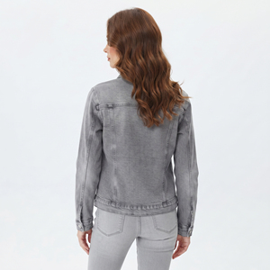 High Quality <b>Denim</b> <b>Jackets</b> Women Button Down Turn Down Collar <b>Denim</b> <b>Jacket</b> Ladies Fashion Style Wash Jeans <b>Jacket</b> Women's - Product Image 2