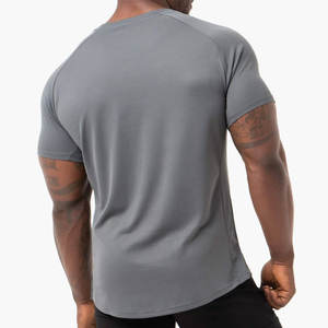 T-shirt de sport respirant et écologique en coton extensible de haute qualité à coupe classique pour l'été, idéal pour la gym et la musculation - Product Image 3