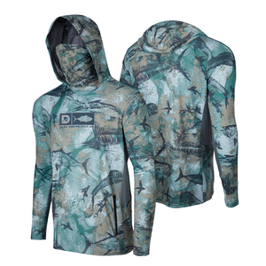 Traje de Pesca Casual con Capucha y Estampado Sólido, con Protección Solar y Camiseta Ligera y Transpirable para Mujer, para Pesca al Aire Libre - Product Image 6
