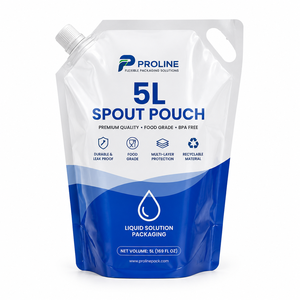 Bolsa con soporte impresa personalizada, superventa de septiembre, detergente para ropa en polvo, embalaje de plástico PET/PE, bolsa con boquilla inferior - Product Image 3