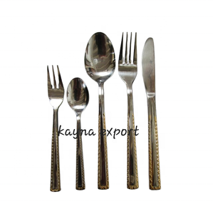 Meilleure vente de couverts en métal de haute qualité, ensemble de couverts 3 pièces avec vernis miroir fantaisie plaqué or pour les fêtes - Product Image 3