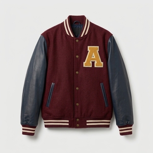 Veste universitaire pour hommes en gros, logo personnalisé, molleton de coton pour marques de streetwear, commandes en gros sous marque privée - Product Image 5